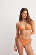 NA-KD Swimwear Bikinitrosa med knytband - Orange