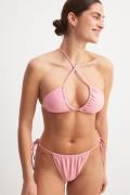 NA-KD Swimwear Omvänd trekantsbikinitopp - Pink