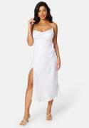 Bubbleroom Occasion Frey Satin Midi Wedding Gown White 36