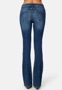 ONLY Blush Mid Flared Denim Dark Blue Denim S/30