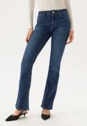 ONLY Blush Mid Flared Denim Dark Blue Denim S/32