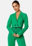 BUBBLEROOM Hilma cropped blazer Green L