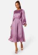 Bubbleroom Occasion Khrista Satin Dress Dark purple 3XL