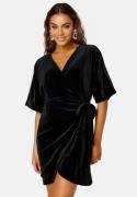 YAS Velvo Velvet 2/4 Dress Black XS