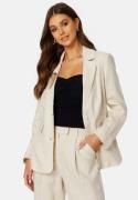 BUBBLEROOM CC Relaxed Linen blazer Light beige 38