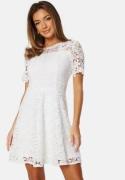 Bubbleroom Occasion Crochet Lace short dress White 48