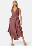 Bubbleroom Occasion Draped Soft Midi Dress Old rose XL