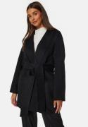 BUBBLEROOM Belted Wool Coat Black S