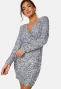 VILA Cava Sequin Dress Silver 38