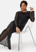 SELECTED FEMME Slfnoel Ls Ankle Sequins dress Black 36