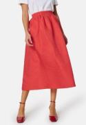 VILA Vimabelle HW Midi Volume Skirt Poppy Red 40