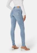 Pieces Pcdana Mid Waist Skinny Jeans Light Blue Denim XS/30