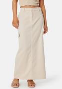 BUBBLEROOM Cargo Maxi Skirt Beige XS