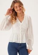 BUBBLEROOM Broderie Anglaise Blouse White 34