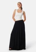 BUBBLEROOM Viscose Crepe Maxi Skirt Black XS