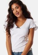 BUBBLEROOM Babylock Short Sleeve Top White M