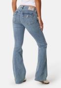 True Religion Becca Mid Rise Bootcut Flap Peak Spot 32