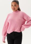 BUBBLEROOM Turtleneck Knitted Sweater Pink M