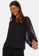 VILA Falia O-Neck L/S Top Black 40