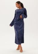 Happy Holly Sequin A-line Midi Skirt Midnight blue 32/34