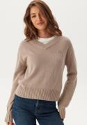 Calvin Klein Jeans Ck Embro Badge V-neck Sweater Goat XS