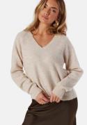 SELECTED FEMME Slflulu New Ls Knit V-neck B Birch Detail:melange XS