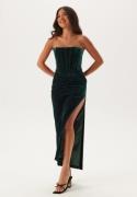 Bardot Everlasting Velour Midi Dress 185633 Emerald Gr 36(UK8)