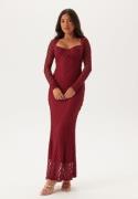 Bardot Avah Midi Dress 191663 Deep Red 38(UK10)