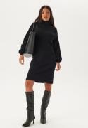 VILA Viostria Roll Neck L/S KNIT DR Black Beauty XS