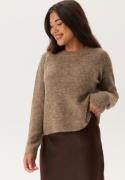 Pieces Ellen LS O-Neck Knit Fossil XL