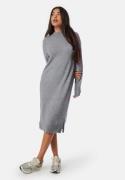 VILA Ril Crew Neck Midi Dress Medium Grey Melange S