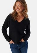 SELECTED FEMME Slflulu New Ls Knit V-neck B Black S