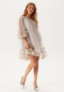 Ida Sjöstedt River Dress Pale Mushroom/SILVER GLITTERIL 40