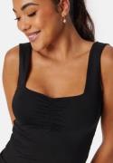 BUBBLEROOM Sweetheart Neckline Tank Top Black XL