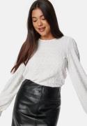 BUBBLEROOM Structure Puff Sleeve Top White XL