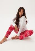 DORINA Bianca Pyjamas St0156-white/RED PRINT XXL