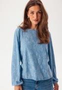 VILA Viadele O-neck L/S TOP TOP Top Blissful Blue M