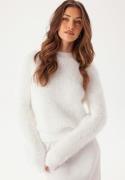 Pieces Pcraga Ls O-neck Lurex Knit Bright White S