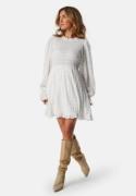 BUBBLEROOM Frill Structured Dress White L