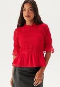 BUBBLEROOM Shannon Smock Blouse Red XL