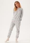 ONLY Onlchristmas Pant Light Grey Melange Aop:hearts XL