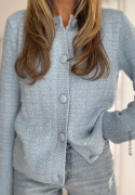 BUBBLEROOM Bouclé Cardigan Light blue XS