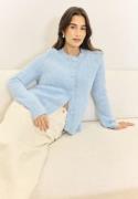 BUBBLEROOM Bouclé Cardigan Light blue S