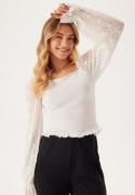 BUBBLEROOM Square Neck Smock Top White S