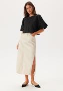 VILA Vinus Hw Midi Denim Skirt Cloud Dancer XS