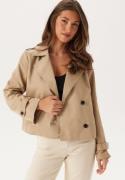 VILA Viaddison L/S SHORT TRENCHCOAT Savannah Tan 34