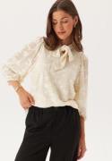 VILA Viharmonia Tie Neck 3/4 TOP  Birch S