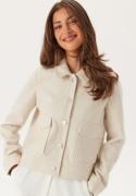 VILA Vijumpy L/S SHORT JACKET - NOOS Super Light Natural Me 38