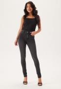 BUBBLEROOM High Full length Superstretch Jeans Dark grey 34