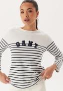 GANT Reg Breton Boat Neck T-shirt Evening Blue XS